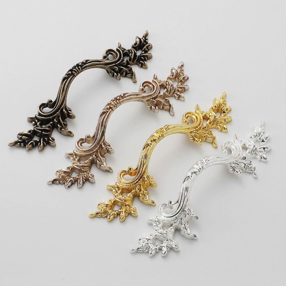 European Style Vintage Drawer Pulls Zinc Alloy Wardrobe Door Handles  For Kitchen Cabinets