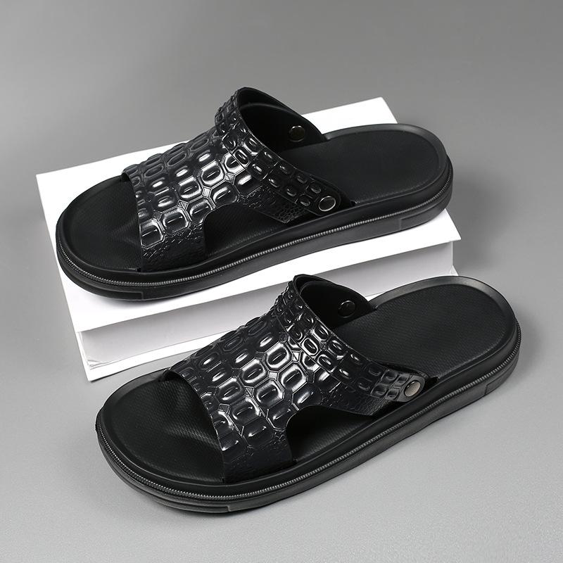 

Одно слово сандалии мужская ретро мода тренд верхняя одежда наступающие на дерьмо сандалии двойного назначения отдых на открытом воздухе спорт пляжная обувь 39 чёрный