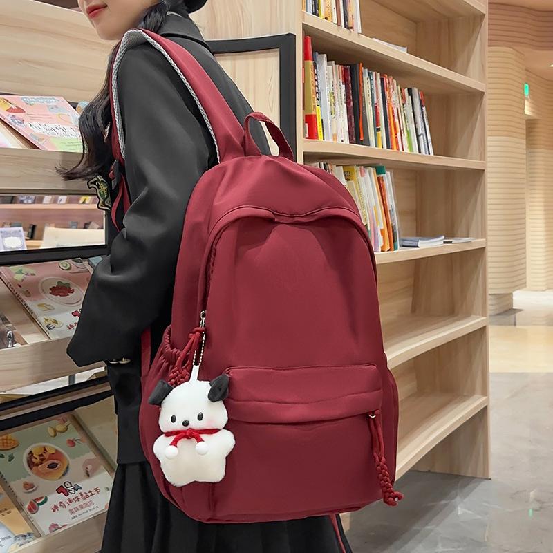 Schoolbags Elementary School Girl Burgundy Junior High School Backpack Boy High School Student College Student