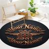 Daf Team Custom Name Round Area Rug Carpet Rug For Living Room Bedroom Sofa Playroom Decor Nonslip Floor Mat