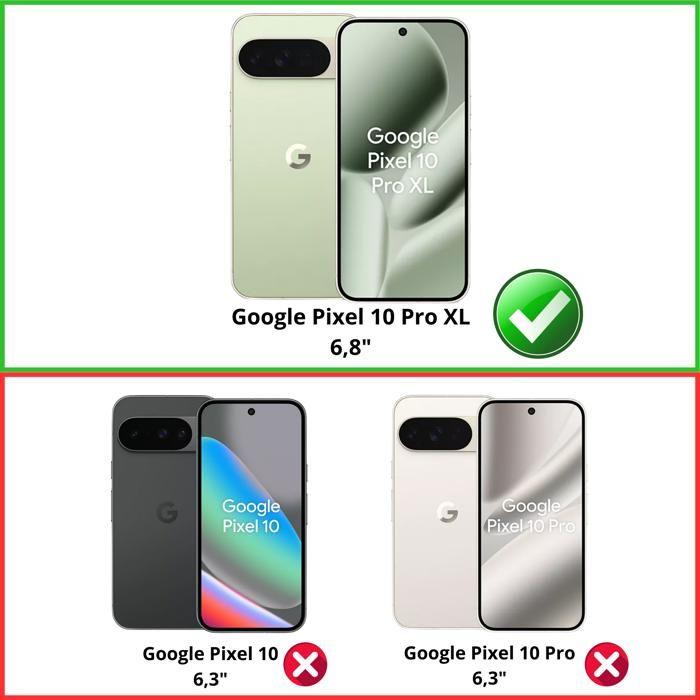 Tempered Glass for Google Pixel 10 Pro XL and Camera Protection [Pack 2] Phonillico® Protective Glass Film