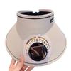 Mesh Summer Fan Sunhat Sun Protection Solar Fan Cap Wide Brim Sun Hat  Sun Protection
