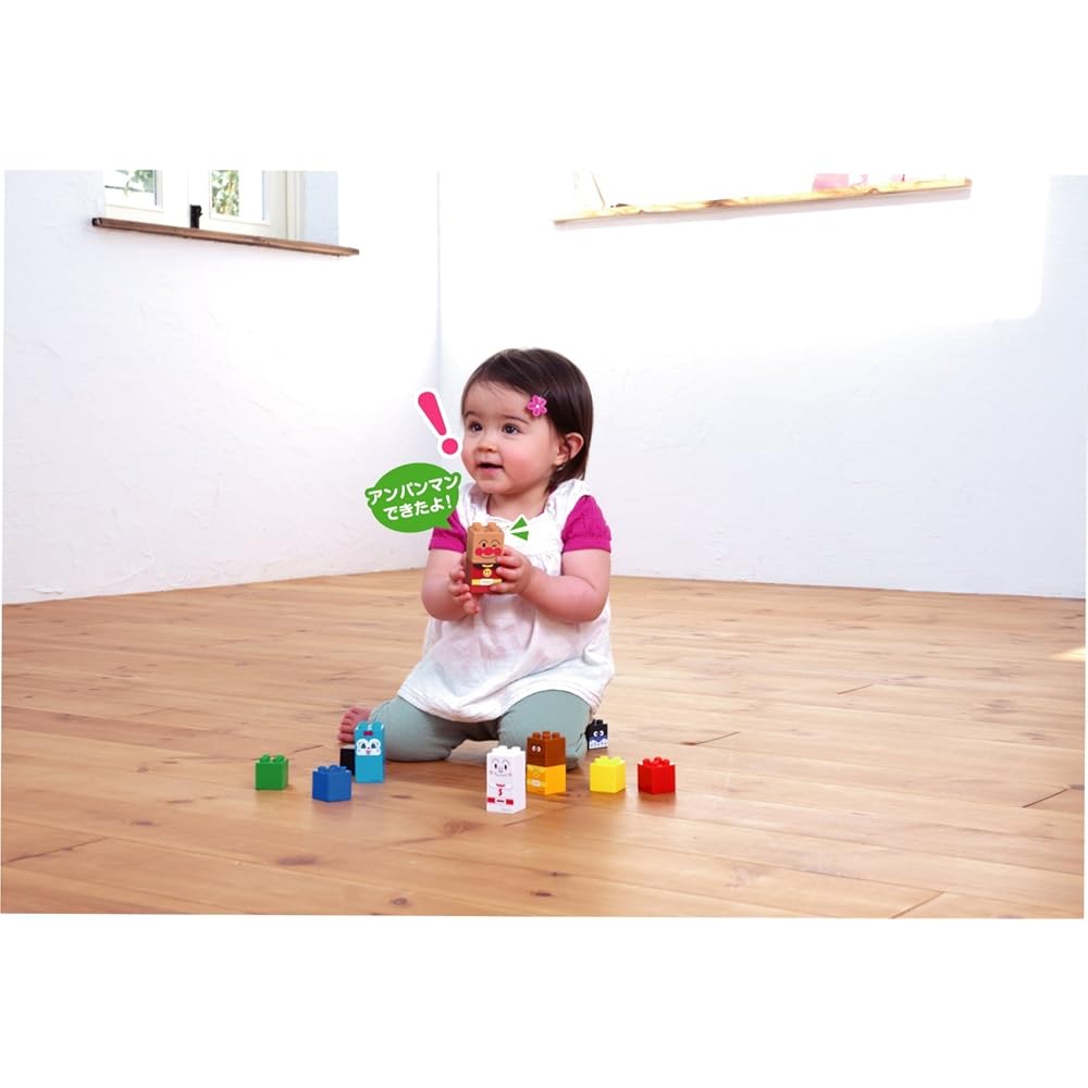 Bandai BlockLabo Anpanman and Friends Block Set Age 1.5 Years and Up Educational Toy