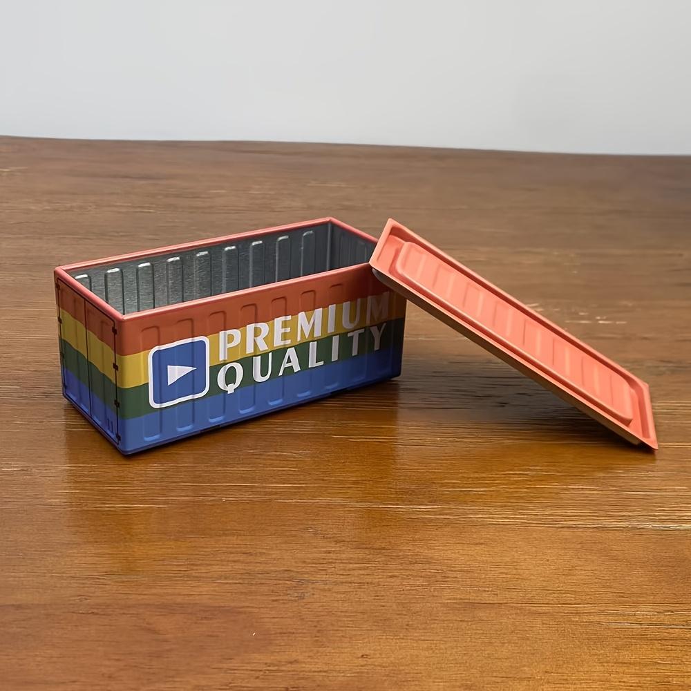 Retro Mini Industrial Style Stapelbare Aufbewahrungsbox, Kleine Multifunktionale Blech-Aufbewahrungsbox, Kreative Heimdeko Schmuckschatulle