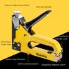 Upholstery 4 In 1 Staple Gun Heavy Duty, with 6000 Staples, Remover, Gloves, Manual Brad Nailer Power Adjustment Stapler Gun for Wood, Upholstery,