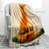Cute Cartoon Fox Digitalprinted Polyester Bedroom Velvet Flannel Cover Blanket Fleece Soft Sofa Cover Blankets for Beds
