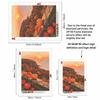 DIY Full Drill Diamond Painting Kit Autumn Harvest Pumpkins Sunset Ocean View Rhinestone Canvas Art Relaxing Handmade Gift for Adults