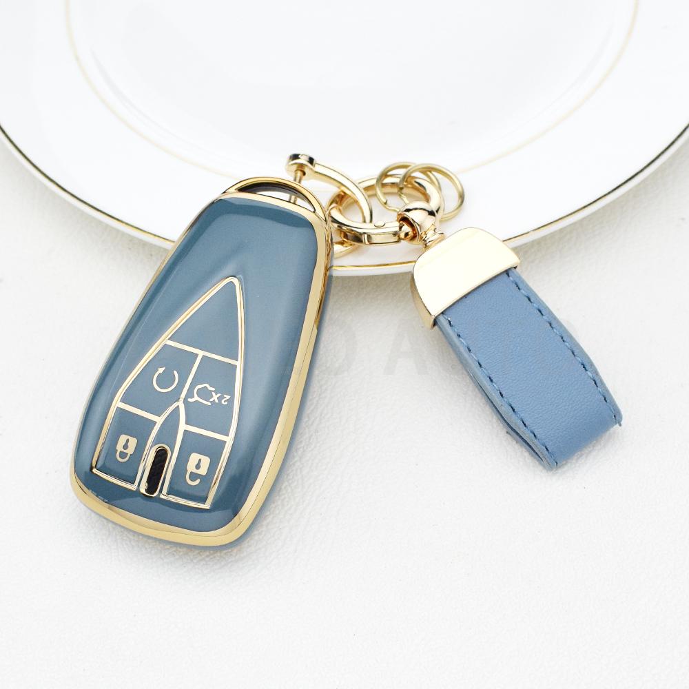 Car Key Case Cover For Changan Unit Unik Cs35Plus Cs55 Plus Cs75 Plus Oshan X7 X5 Keychain 4 Buttons Tpu Key Bag Car Accessories