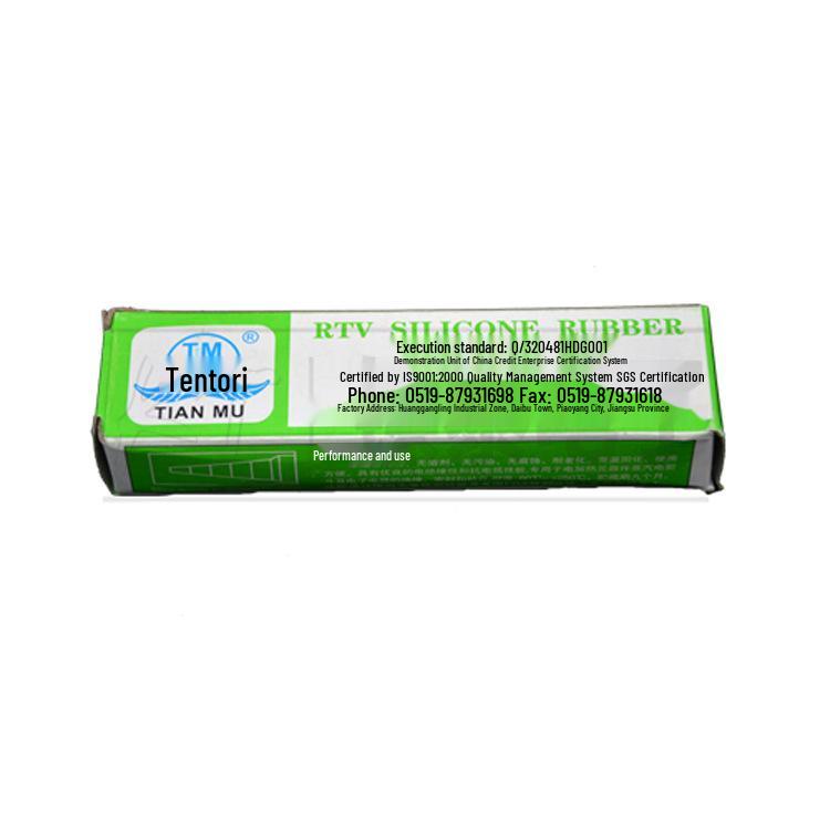 Black Semi-fluid Silicone Rubber Glue Tianmu 704B