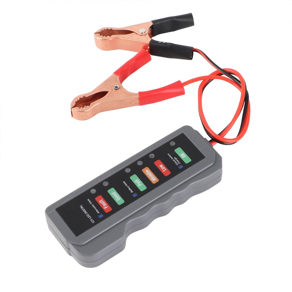 12V Car Battery Tester 6LED Lights Display Alternator State Check Automotive Diagnostic Tool