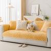 Winter Sofa Cushion  Autumn And Winter New Rabbit Plush Seat Cushion Non-Slip Leather Sofa Cover Cloth Towel Cream Wind