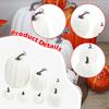7 Pieces Faux Pumpkins Decorations Decor Crafts Artificial Ornaments for Seasonal Fireplace