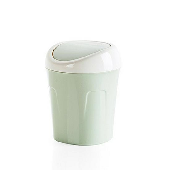 Small Flip-Top Trash Can for Living Room or Desk