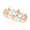 Classic King Hair Accessories Baroque Full Round Rhinestone Alloy Crown Men'S And Women'S Party Prom Headwear
