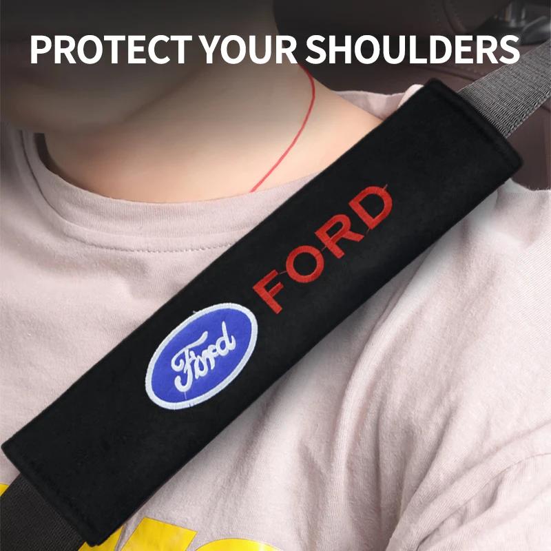 New Car Seat Belt Shoulder Cover Comfortable Anti-Tightening Safety Belt For Ford Ranger Focus Kuga Mustang Mondeo Esco Fiesta