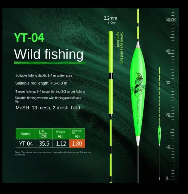 Atraente e sensível flutuador pesca mordida o gancho lembrete atraente T cauda flutuadores ao ar livre pesca acessórios flutuadores
