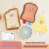 Thickened Absorbent Cheese Cartoon Coral Fleece Hand Towel for Kitchen and Bathroom