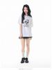 American Retro Short Sleeve Kitten Cartoon Women's Loose Top