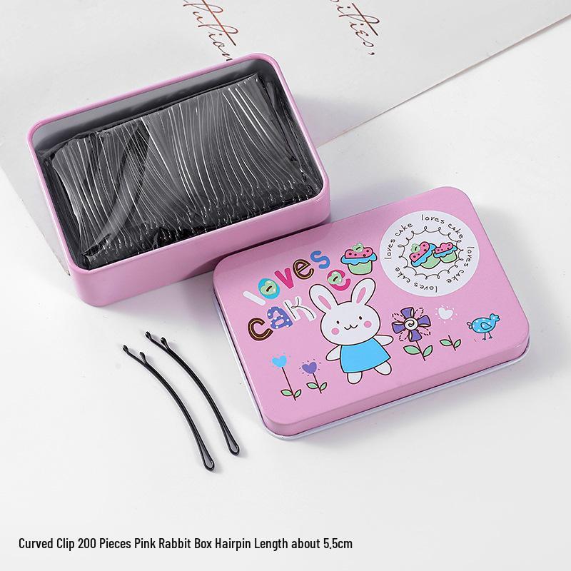 50-200 Pcs Black U-Shaped Bobby Pins & Flat Hair Clips for Hair Styling