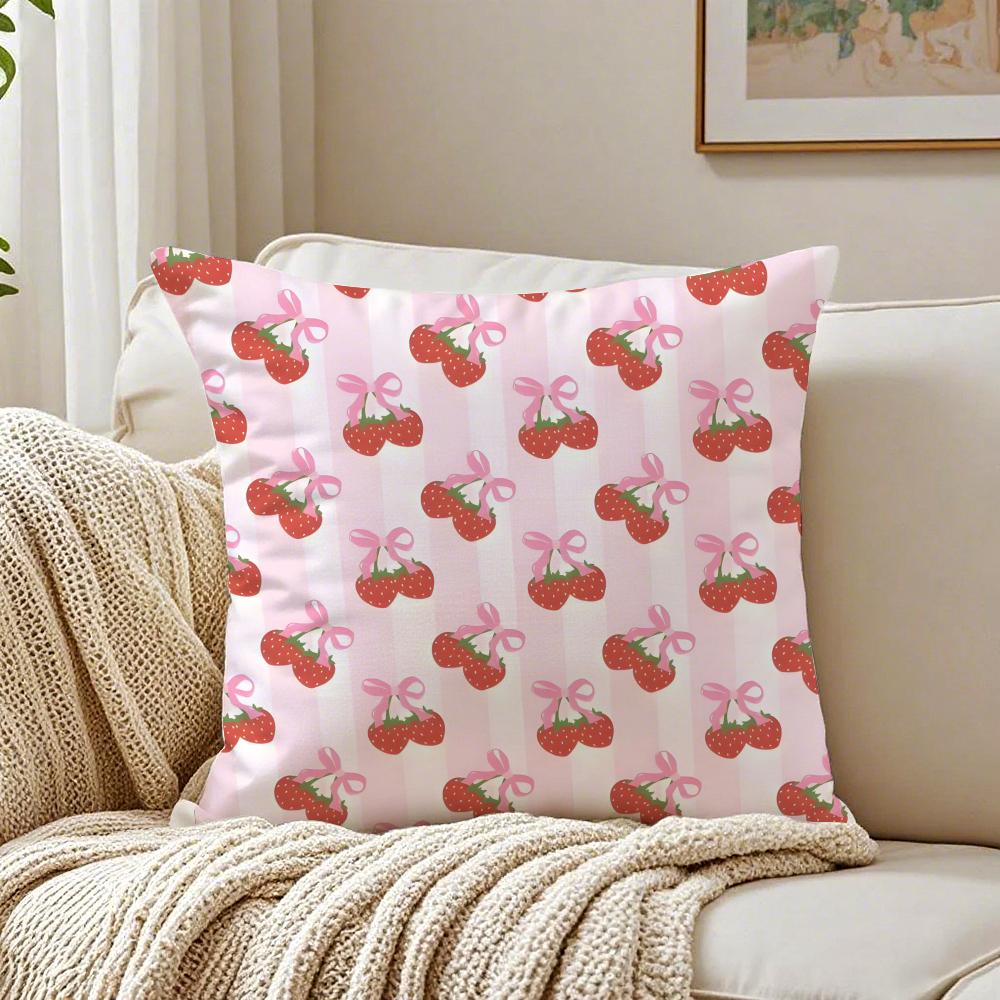 Girls Heart Spring Floral Ins Style Cushion Cover Pillowcase Antidustmite living Room Sofa Decor Cushion Room