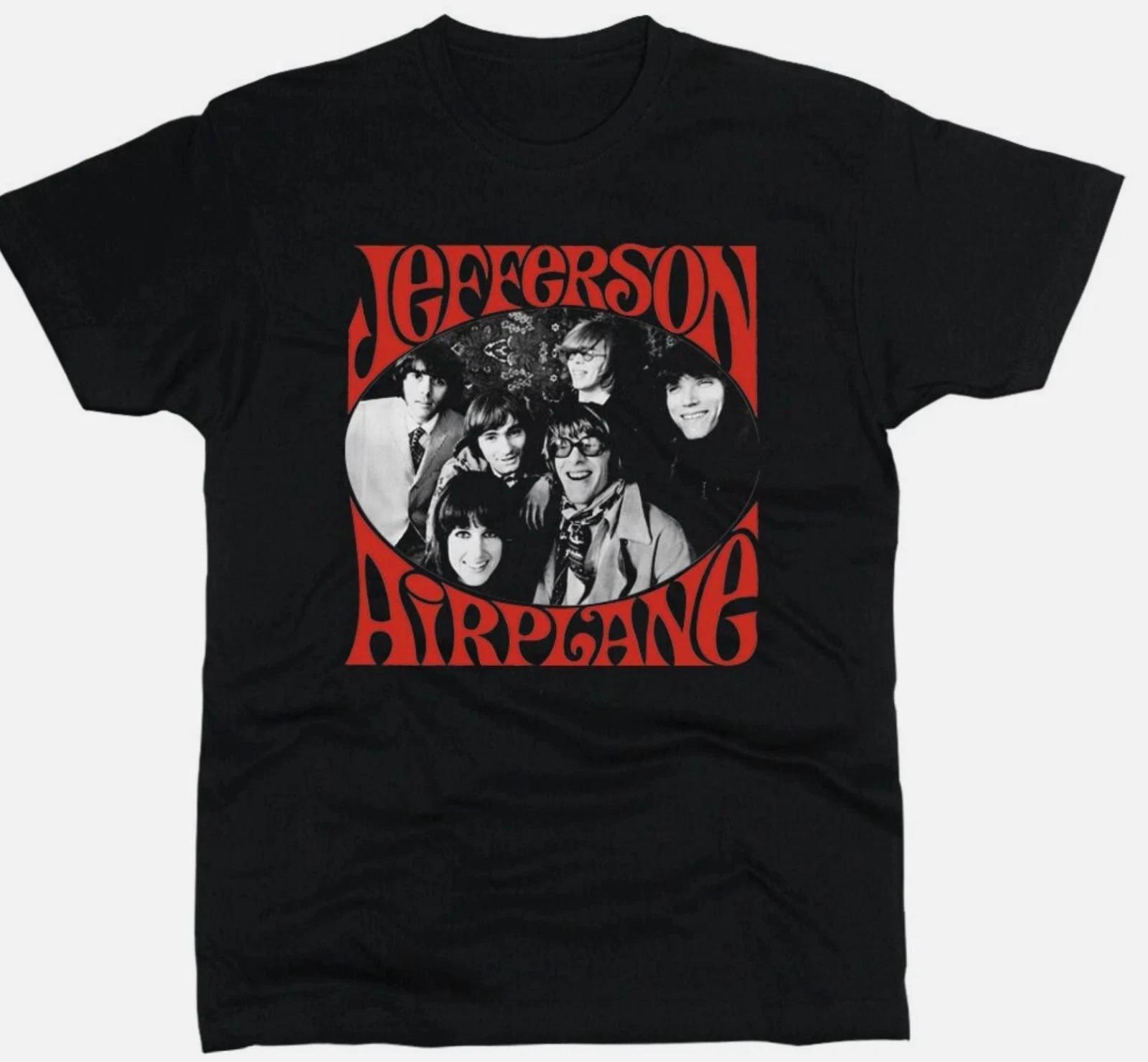 JEFFERSON AIRPLANE Band Black Unisex Cotton T Shirt Size S-45XL XL