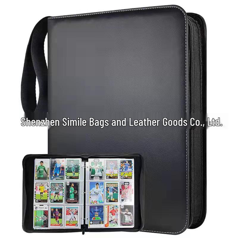 Four-Pocket PU Zipper Pokémon Card Binder - Trading Card Collection Album
