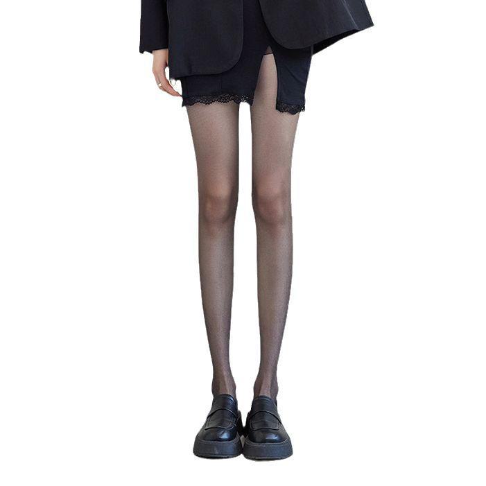 Black Silk Ultra-Thin Anti-Snag Pantyhose for Women