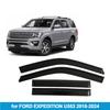 Side Window Deflectors for Ford Expedition Max 2018-2023: Rain and Sun Visors