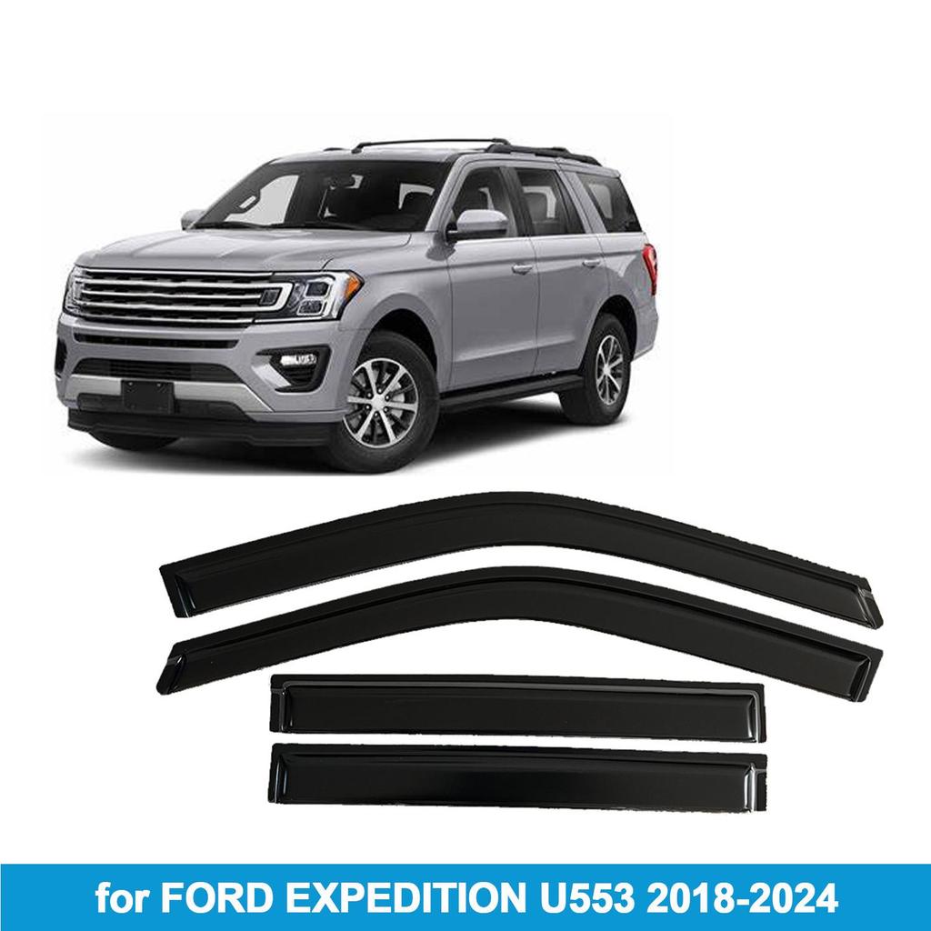 Side Window Deflectors for Ford Expedition Max 2018-2023: Rain and Sun Visors
