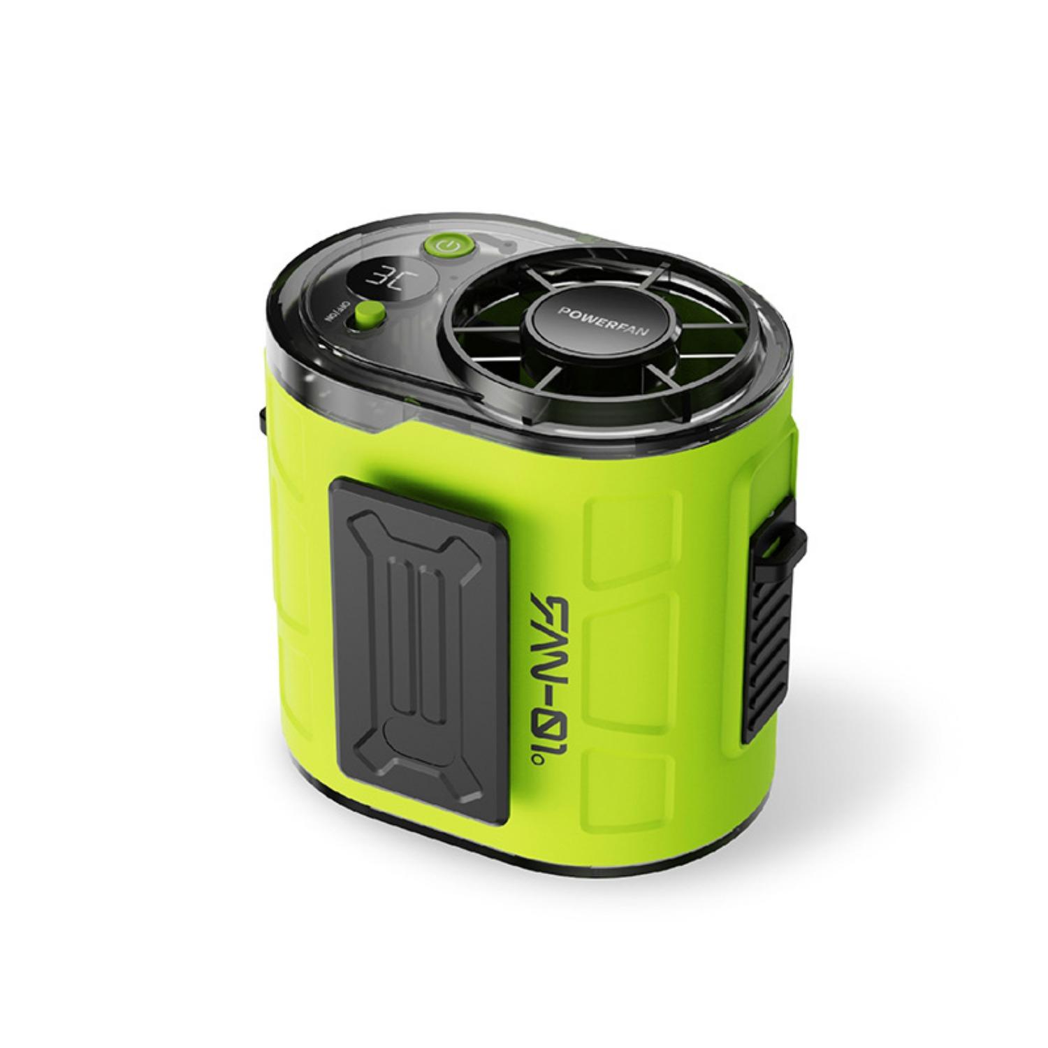 

Portable waist fanpersonal rechargeable, large capacity fan 10000mAh 26H, suitable for shirt cooling in construction sites, agriculture, and fisheries зелёный