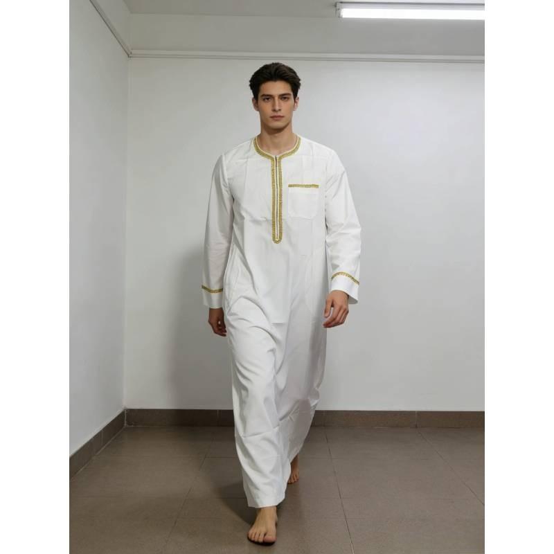 Middle Eastern Polyester Long Robe For Costume And Cultural Events