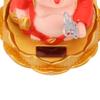 Solar Buddha Statue Solar Nodding Maitreya Car Ornament Decoration Shaking Head Toy for Wealth and Fortune