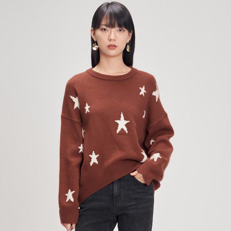 

Tatu Women s Star Pattern Wool Knit Sweater S