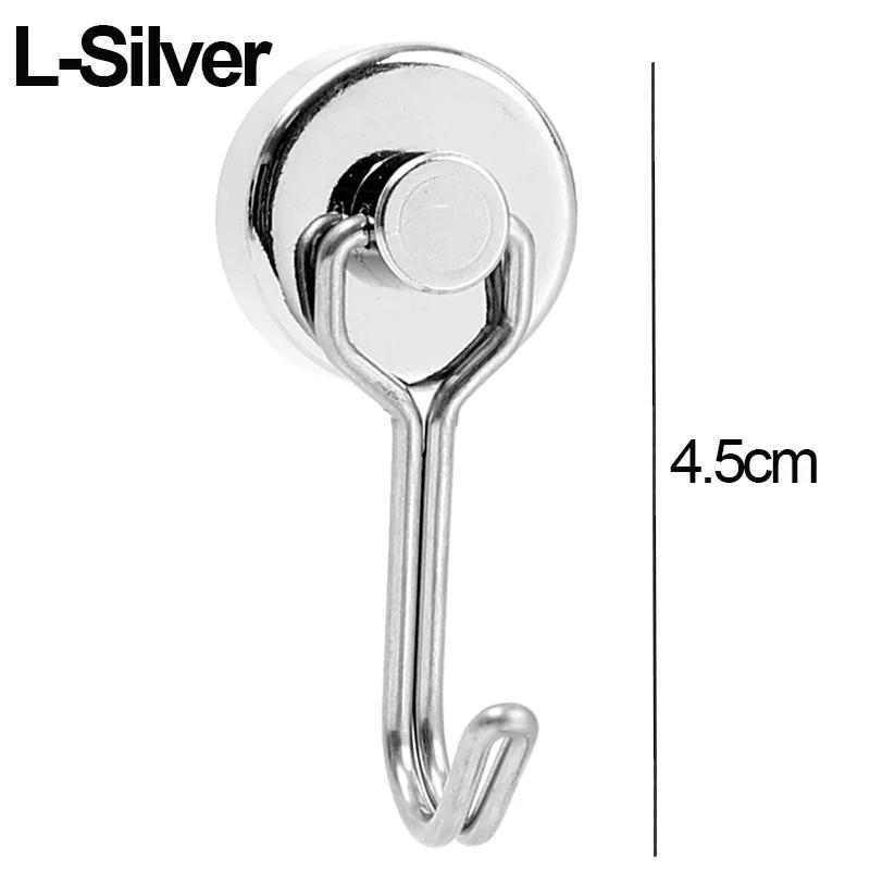 1PCS Swivel Swing Magnet Hooks Multifunctional Strong Load-Bearing Hook Home Refrigerator Locker Hanging Magnetic Organization