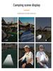 Rechargeable 3-Color Neck Reading Light - Portable, Dimmable, Ideal for Outdoor Camping and Night Reading