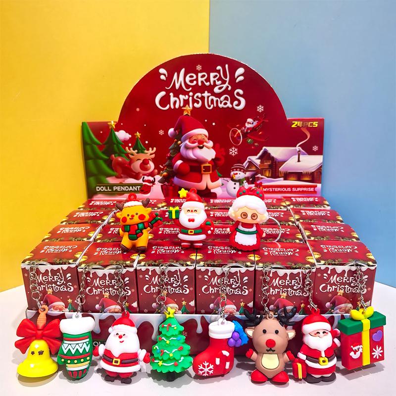 2/6/12 Stück Weihnachten Thema Party Schlüsselanhänger Geschenkpaket Überraschungsbox Geeignet Als Weihnachtsgeschenk Partygeschenk Am Besten Für Weihnachten