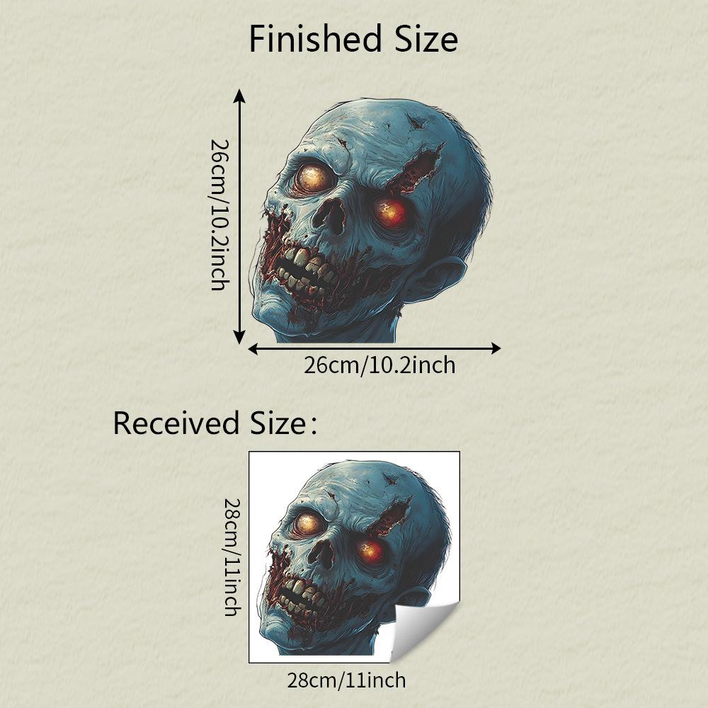 Halloween Horror Zombie Balcony Glass Showcase Home Festival Decoration Static Window Stickers
