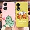 For Oppo A78 4G Case CPH2565 Cute Fashion Cartoon Painted Cover Soft Silicone Phone Case For Oppo A78 A78 OppoA78 5G Matte Coque