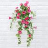 Hanging Basket Artificial Silk Morning Glory Flower Vine Home Decor Hot