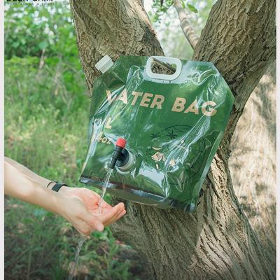 Tragbare faltbare Wasserbeutel für den Außenbereich – Flexible Wasserspeicherbeutel mit großem Fassungsvermögen für Wandern, Reisen und Camping