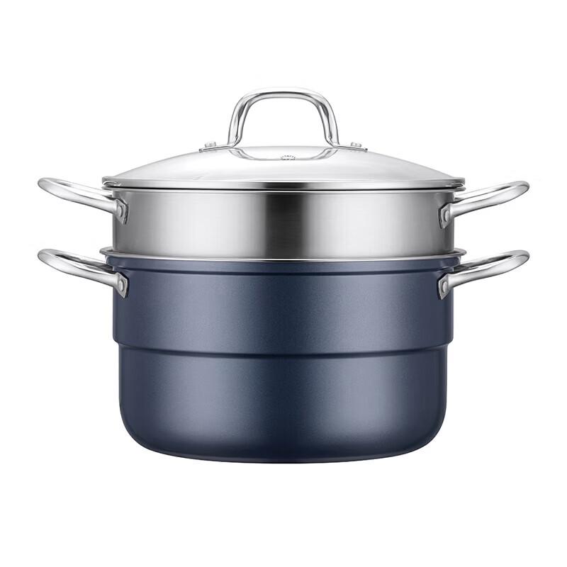DESLON Langyue 28cm Stainless Steel Double Layer Steamer Pot