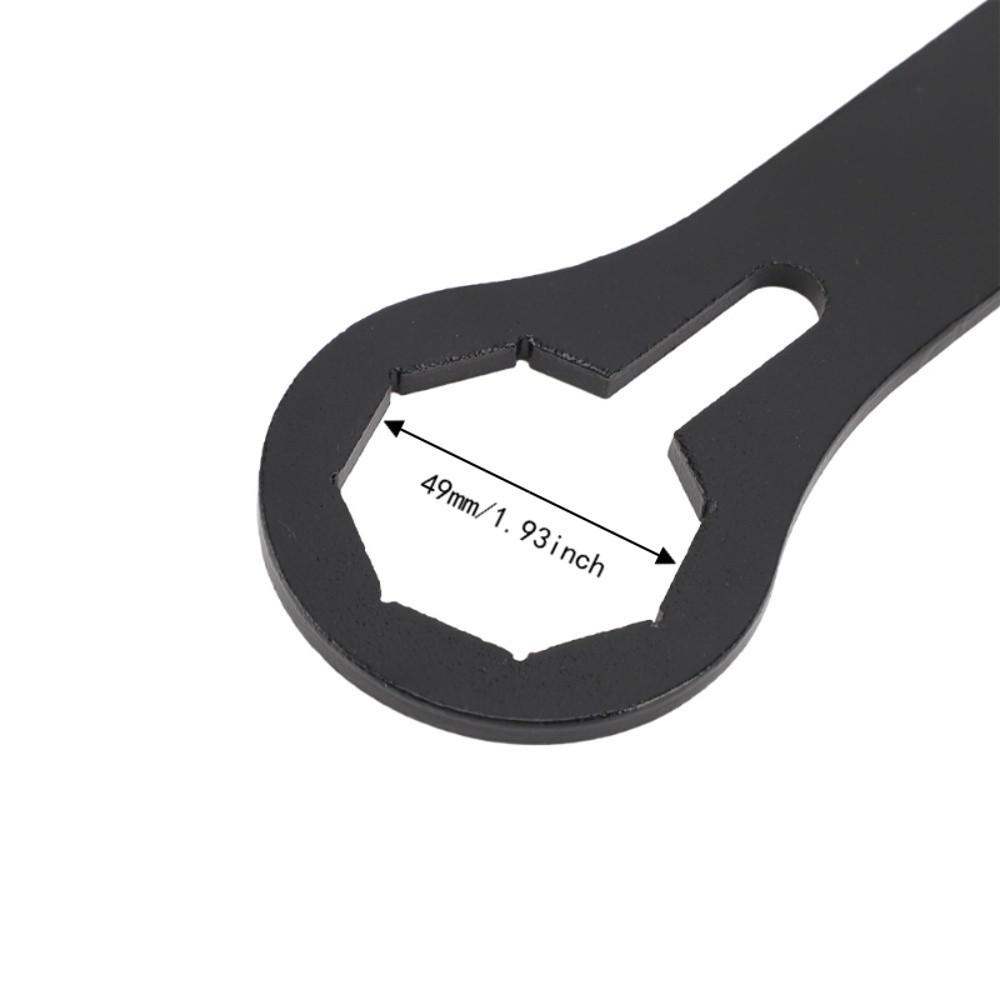 Portable Front Fork Wrench Tool 8 Point Box End Fork Cap Spanner New Fork Cap Wrench K Cap Removal