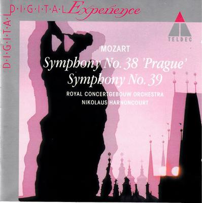 CD MOZART, HARNONCOURT; CGB - Symphonies 38 & 39 9031775962 Teldec Classics Germany Classical Used