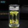 210ml Portable Double-Wall Borosilicate Glass Tea Mug