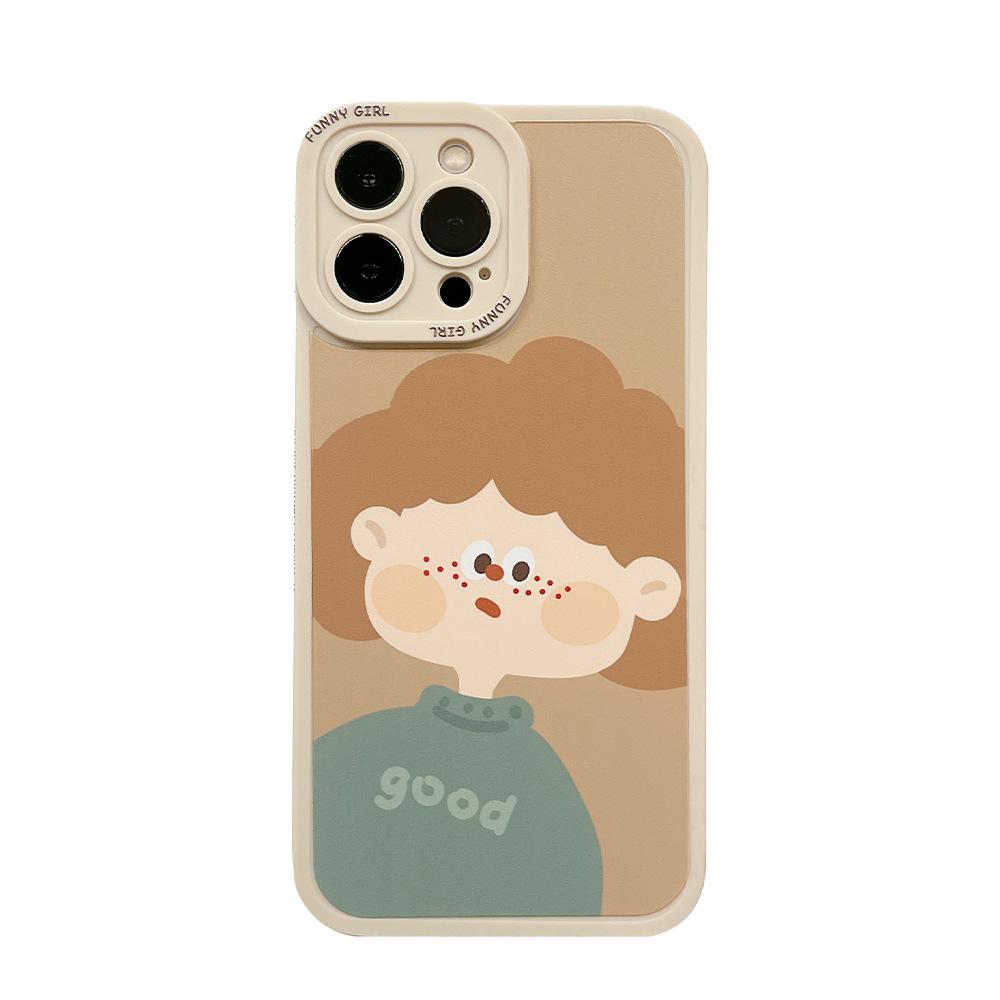Cartoon Couple Iphone15 Apple 16 Mobile Phone Case 14pro Matte Soft 11 Suitable for Xs Max Cute