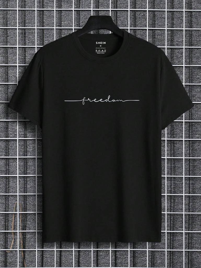 T-shirt Unisex Manfinity Dauomo con Grafica a Lettere