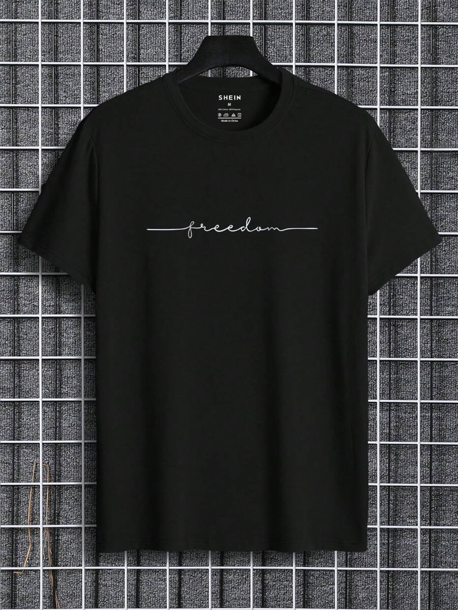 

Унисекс футболки Manfinity Dauomo с графическим принтом букв L