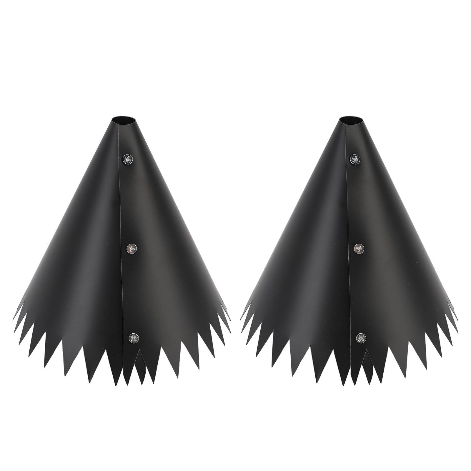 

Squirrel Proof Baffle for Bird Feeder Pole Outdoor Wrap Around Squirrel Baffle PVC Squirrel Guard Stopper Black 45.7cm 45.7cm / 18in