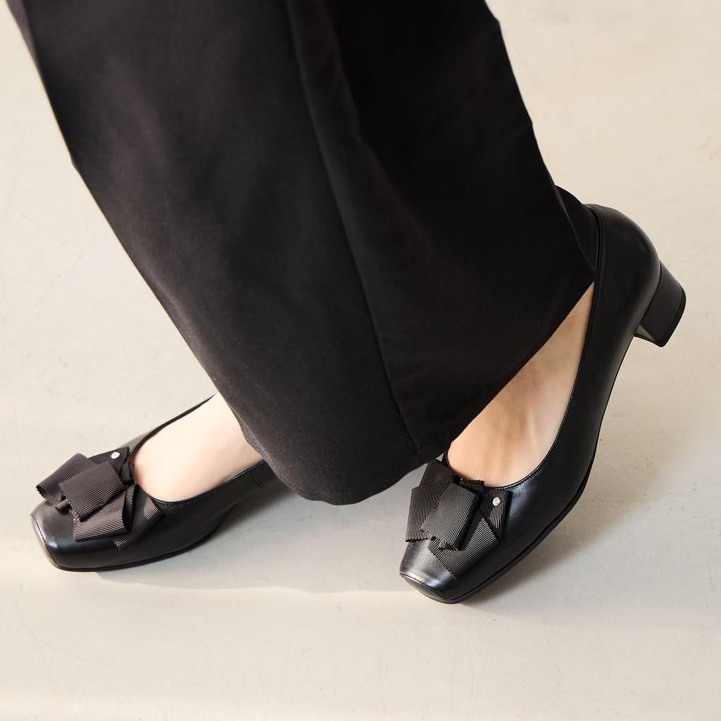 Himiko Volume Ribbon Pumps/643304 Black 230