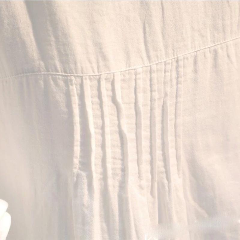 Color Disc Button Shirt White Pullover Shirt Female Spring and Summer Shirt Korean Loose Casual Shirt Top